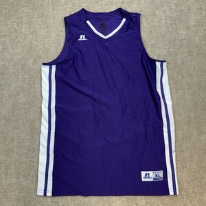 Russell Athletic Purple/White Sz XL Dri Power Youth Legacy Basketball Jersey